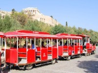 観光列車で巡るアテネ市内半日散策（午前・午後、日本語アシスタント、ギリシャコーヒー付き）