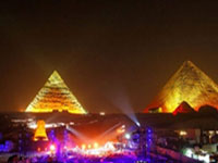 エジプト旅行　カイロ　音と光のショー