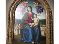 《慰めの聖母》テンペラ、ウンブリア国立美術館1496-1499
