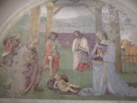 《羊飼いの訪問》フレスコ、ウンブリア国立美術館1502