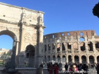イタリア旅行 コロッセオ&フォロ・ロマーノ入場+真実の口観光(午前・午後、日本語ガイド)