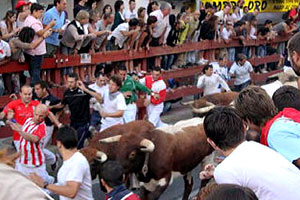 スペイン三大祭り　パンプローナ牛追い祭り